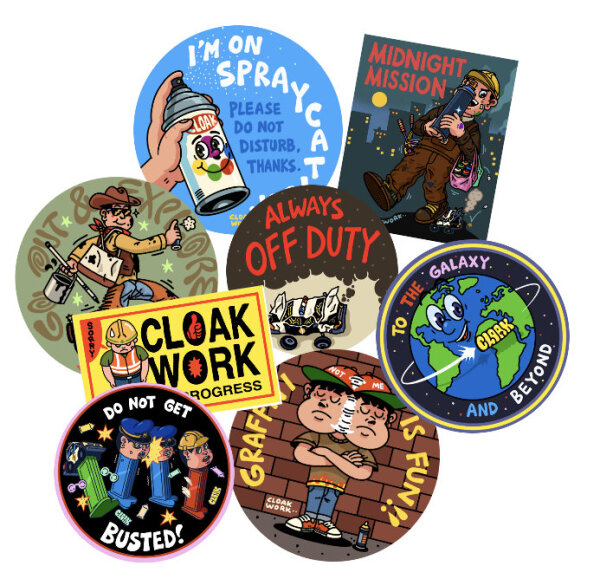 Cloakwork Sticker Set 8Stk.