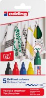 edding 4500/5S Textilmarker - 5er Set