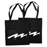 Montana Cotton Bag - Logoline Monochrome Black