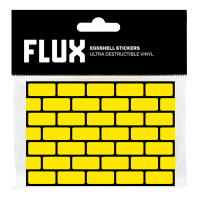 Flux Eggshell Bricks Stickers 50 STK Yellow