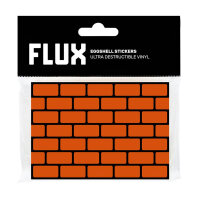 Flux Eggshell Bricks Stickers 50 STK Orange